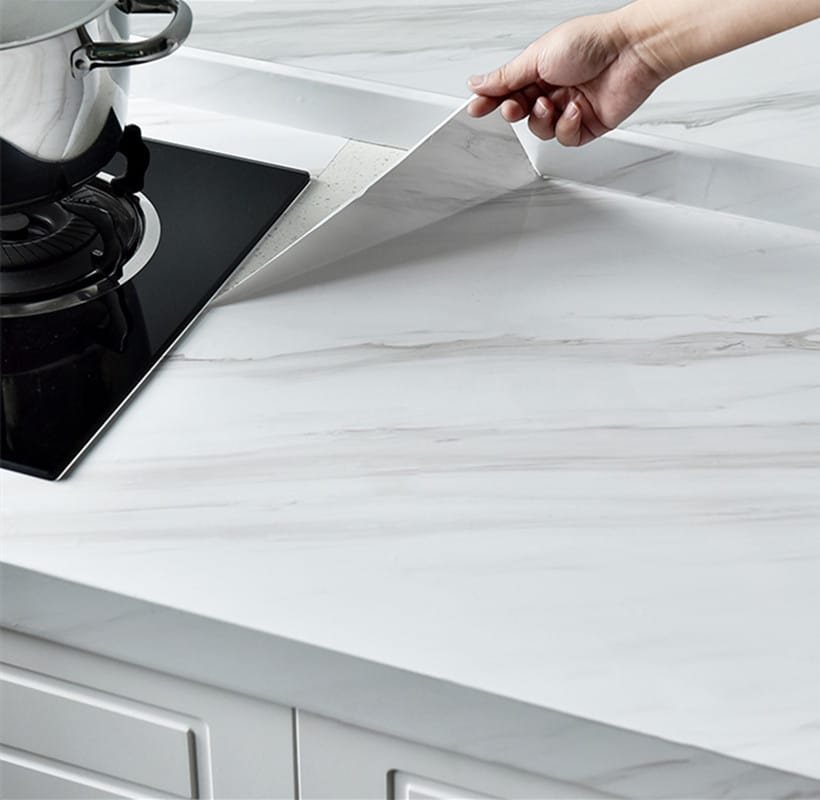 A Guide to Peel-and-Stick Marble Countertops